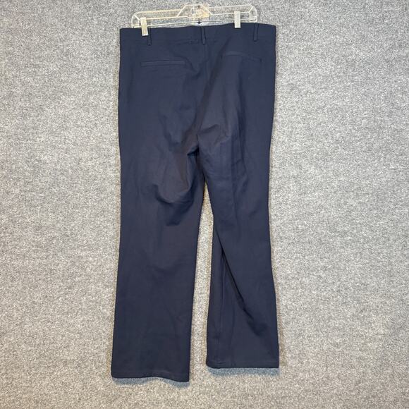 Quince Pants Womens XL Blue Straight Leg Stretch Chinos Pull On Casual - Picture 9 of 11